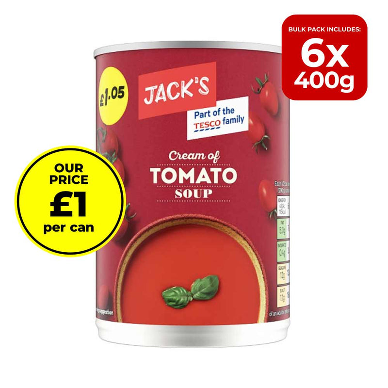 6 Pack Jack's Cream of Tomato Soup 400g