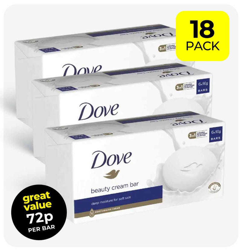Dove Beauty Cream Bar 18 x 90g