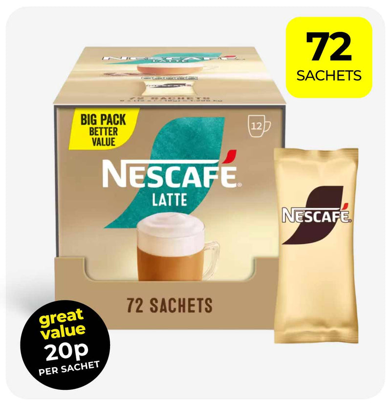 Nescafe Latte Sachets 72 x 18g